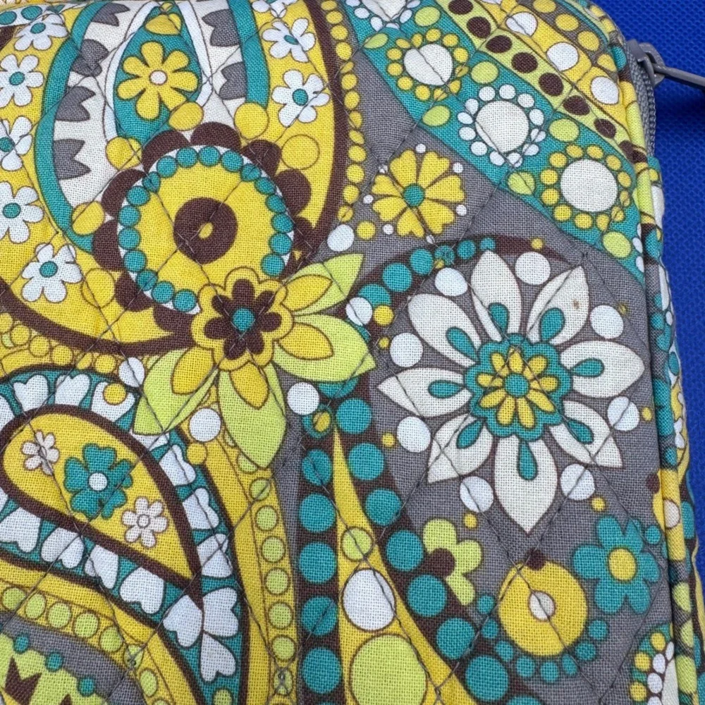 Vera Bradley Lemon Parfait Paisley Quilted Mini Tablet Tech Case Sleeve Boho